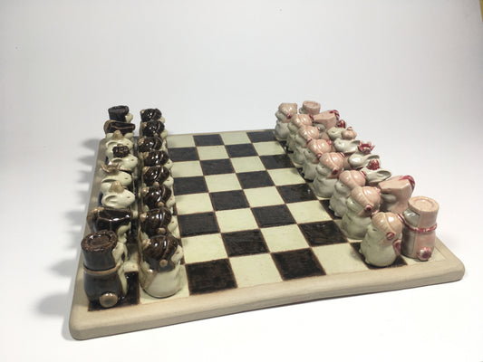Ceramic chessboard