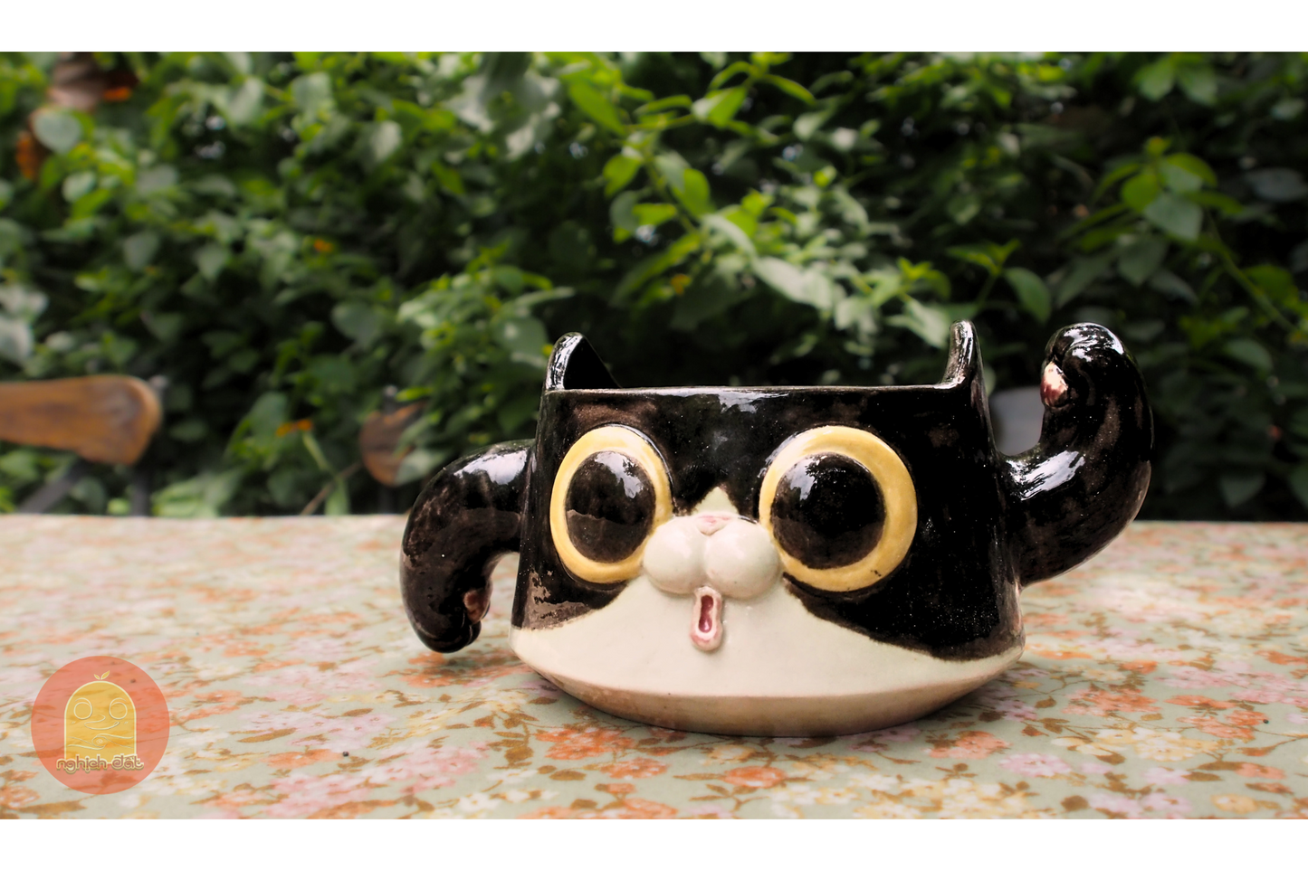 Mug-bowl Cat Mowl - Nghich Dat - Clay Play