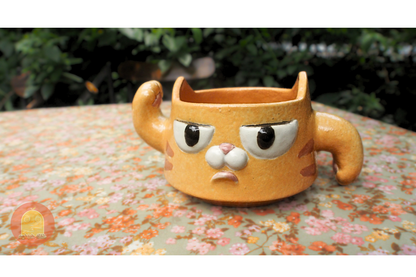 Mug-bowl Cat Mowl - Nghich Dat - Clay Play
