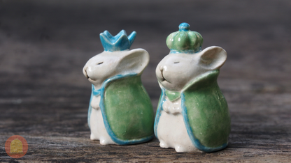 Ceramic Hamster Chess Set - Nghich Dat - Clay Play