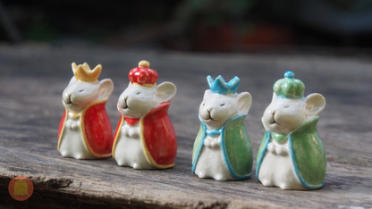 Ceramic Hamster Chess Set - Nghich Dat - Clay Play